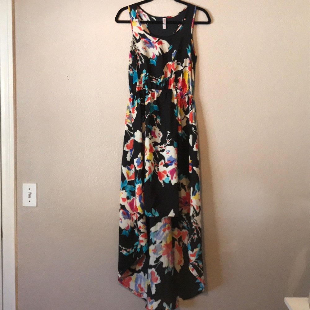 Floral High Low Dress